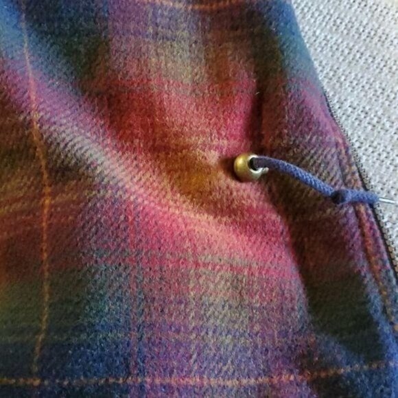 Lands' End Thinsulate Wool Lined Zippered Cinched Sz. L Jacket w Pockets - Picture 10 of 11